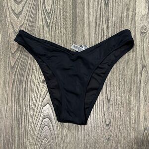 NWOT PINK Victoria's Secret Brazilian Bikini Bottom High-Cut Leg Black Size M